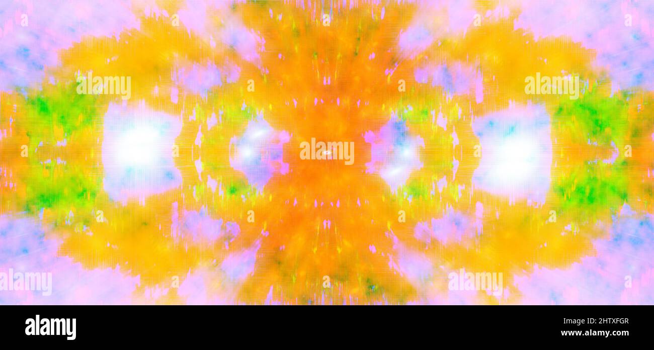 Ein abstraktes psychedelisches Burst-Shape-Hintergrundbild. Stockfoto