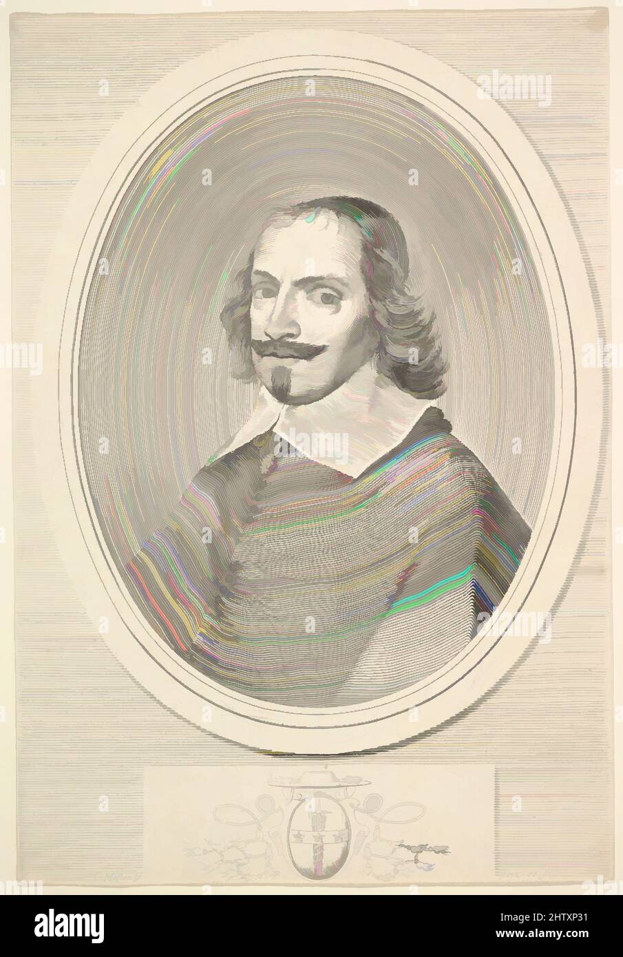 Kunst inspiriert von Kardinal Jules Mazarin, Gravur; erster Zustand von drei (BN), Blatt: 13 9/16 x 9 3/8 Zoll (34,5 x 23,8 cm), Drucke, Claude Mellan (französisch, Abbeville 1598–1688 Paris, Klassische Werke, die von Artotop mit einem Schuss Moderne modernisiert wurden. Formen, Farbe und Wert, auffällige visuelle Wirkung auf Kunst. Emotionen durch Freiheit von Kunstwerken auf zeitgemäße Weise. Eine zeitlose Botschaft, die eine wild kreative neue Richtung verfolgt. Künstler, die sich dem digitalen Medium zuwenden und die Artotop NFT erschaffen Stockfoto