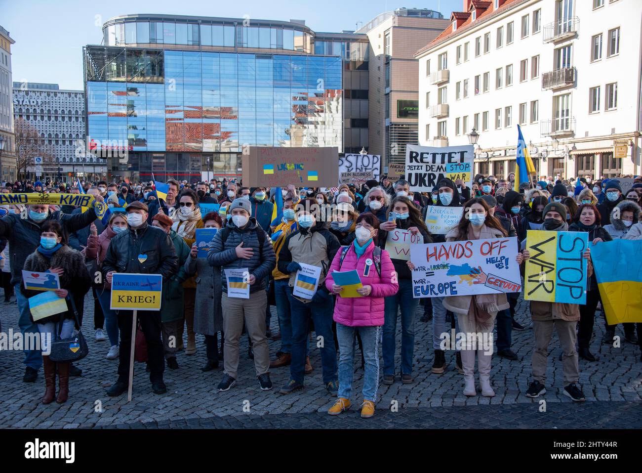 Protestkundgebung g Stockfoto