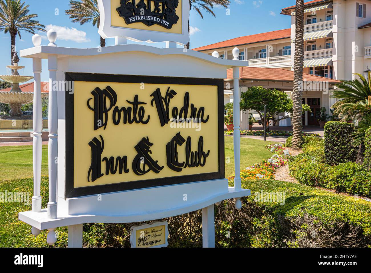 Ponte Vedra Inn & Club Oceanfront Golf Resort in Ponte Vedra Beach, Florida. (USA) Stockfoto