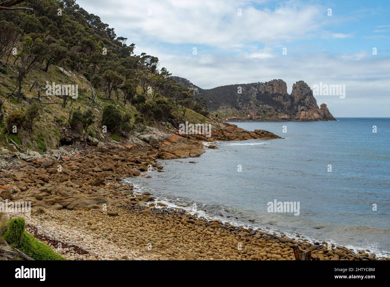 Squally Wreck Cove, Deal Island, Tasmanien, Australien Stockfoto