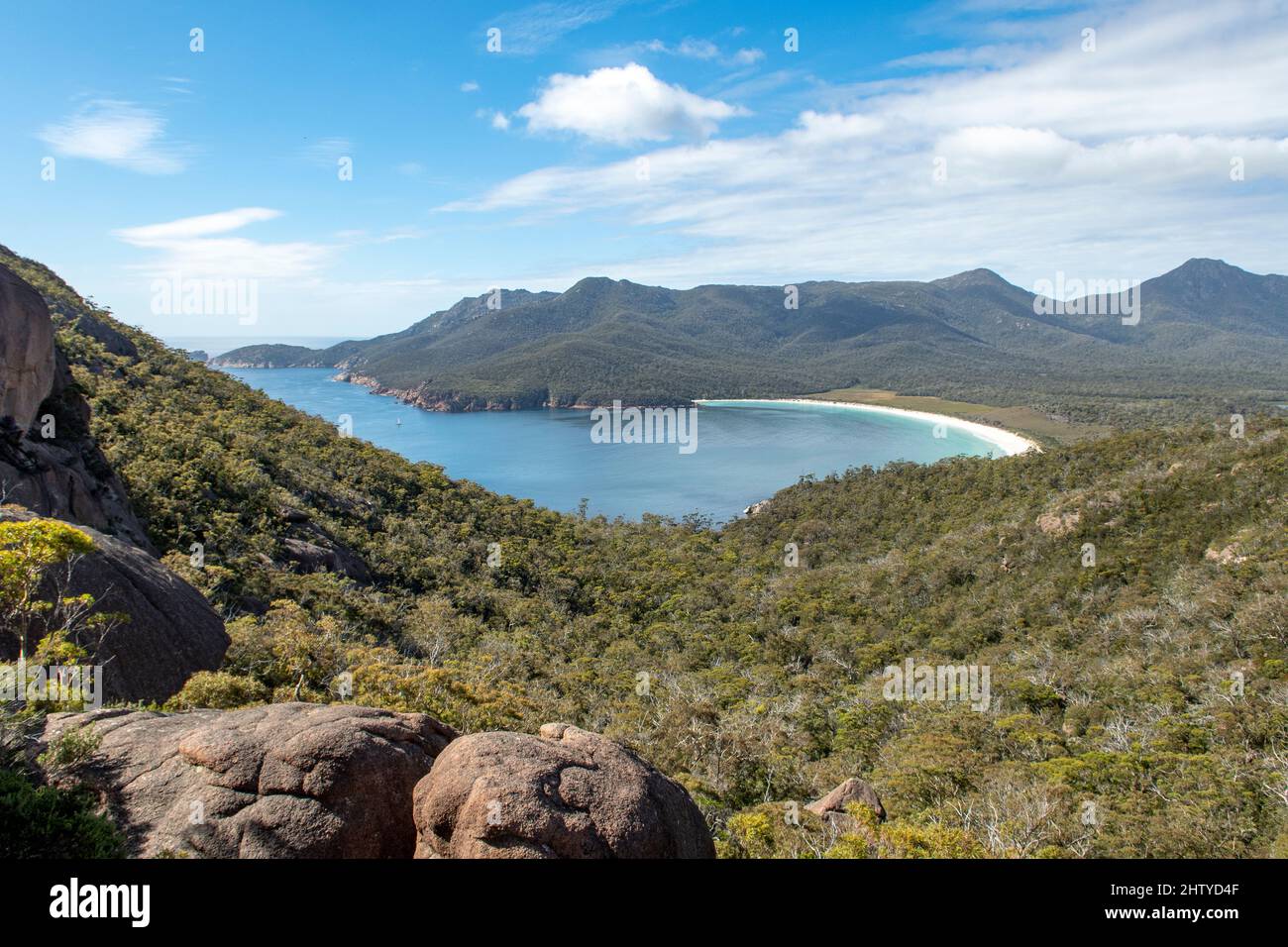 Wineglass Bay, Freycinet Peninsula, Tasmanien, Australien Stockfoto