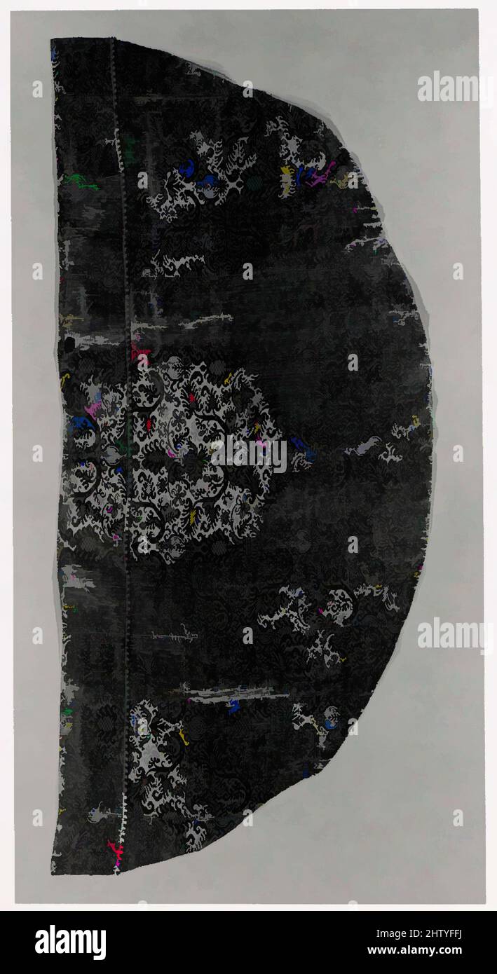 Kunst inspiriert von Cope, Ende 16. oder Anfang 17. Jahrhundert, Italienisch oder Spanisch, Seide; Leinen, Hals in der Mitte bis zum Saum: 43 1/4 x 154 Zoll (109,8 x 391,2 cm), Textilien-kirchliche, Klassische Werke, die von Artotop mit einem Schuss Moderne modernisiert wurden. Formen, Farbe und Wert, auffällige visuelle Wirkung auf Kunst. Emotionen durch Freiheit von Kunstwerken auf zeitgemäße Weise. Eine zeitlose Botschaft, die eine wild kreative neue Richtung verfolgt. Künstler, die sich dem digitalen Medium zuwenden und die Artotop NFT erschaffen Stockfoto