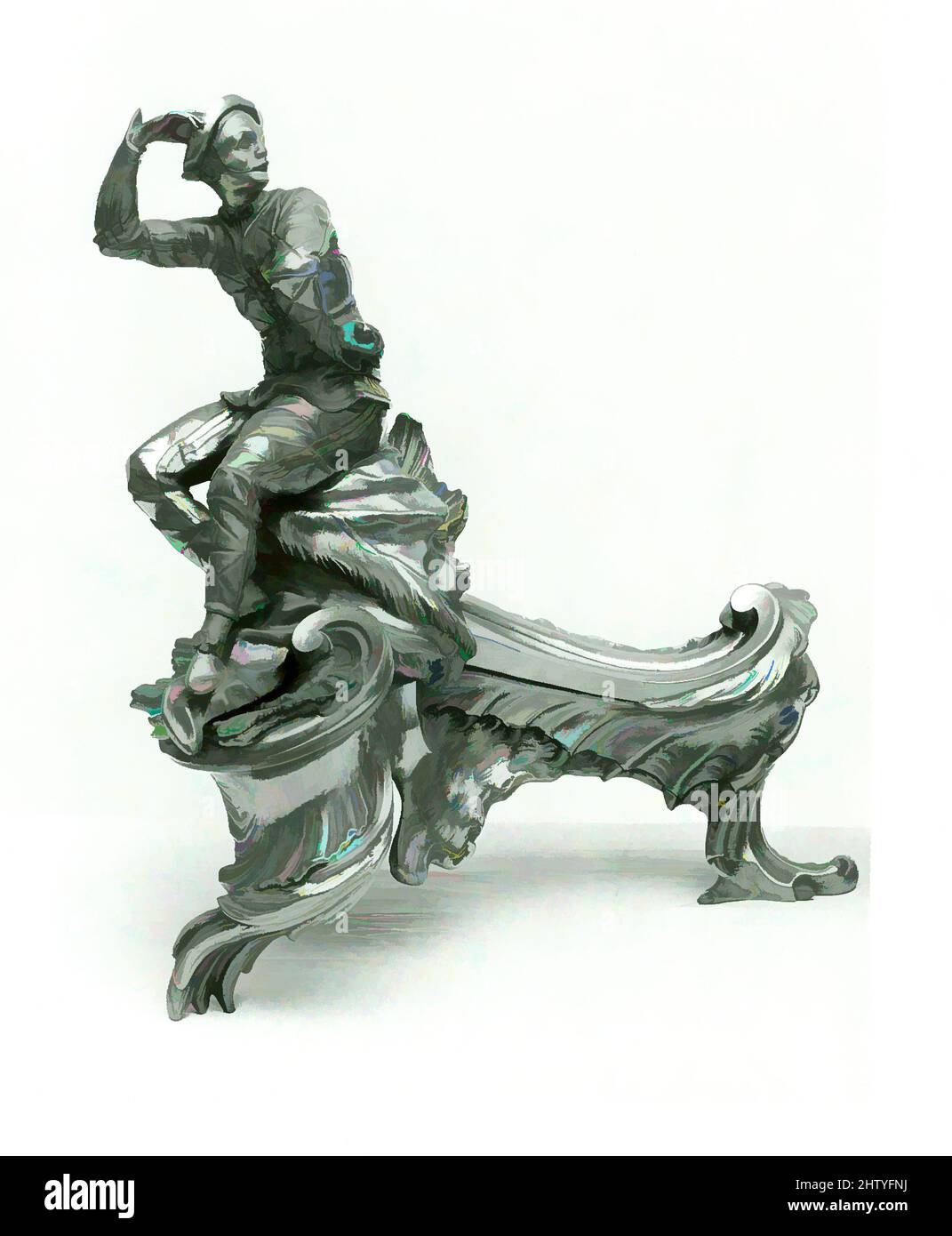 Kunst inspiriert von Chenet, zweite Hälfte des 19.. Jahrhunderts, Französisch, Paris, gilt Bronze, zweiteilig gegossen, H. 39,4 cm, Metallarbeiten-Bronze, Klassische Werke modernisiert von Artotop mit einem Schuss Moderne. Formen, Farbe und Wert, auffällige visuelle Wirkung auf Kunst. Emotionen durch Freiheit von Kunstwerken auf zeitgemäße Weise. Eine zeitlose Botschaft, die eine wild kreative neue Richtung verfolgt. Künstler, die sich dem digitalen Medium zuwenden und die Artotop NFT erschaffen Stockfoto