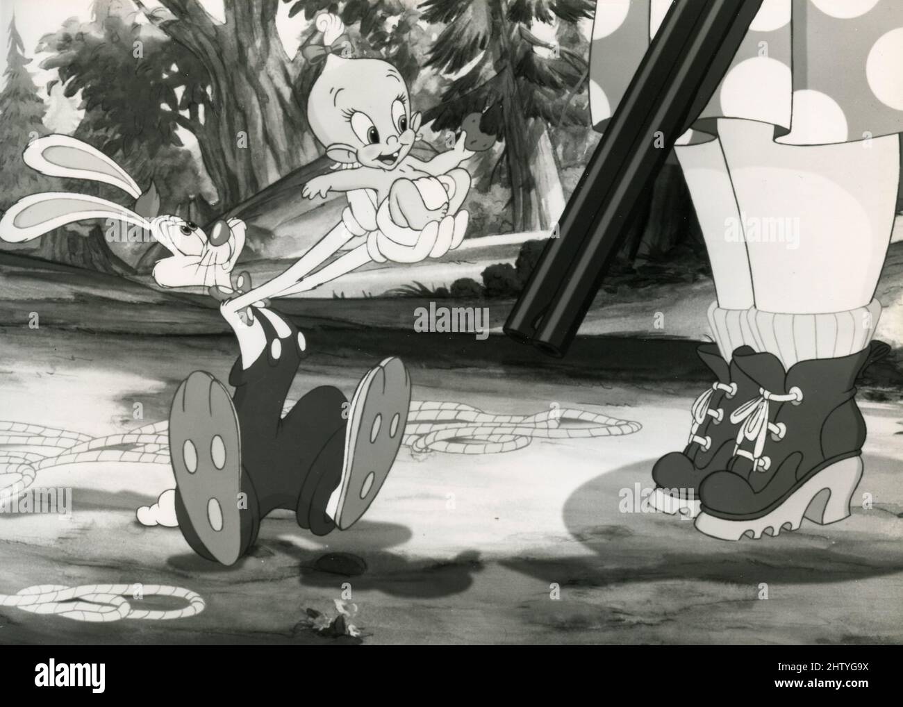 Zeichentrickfigur Roger Rabbit im Animationsfilm Trail Mix-Up, USA 1993 Stockfoto