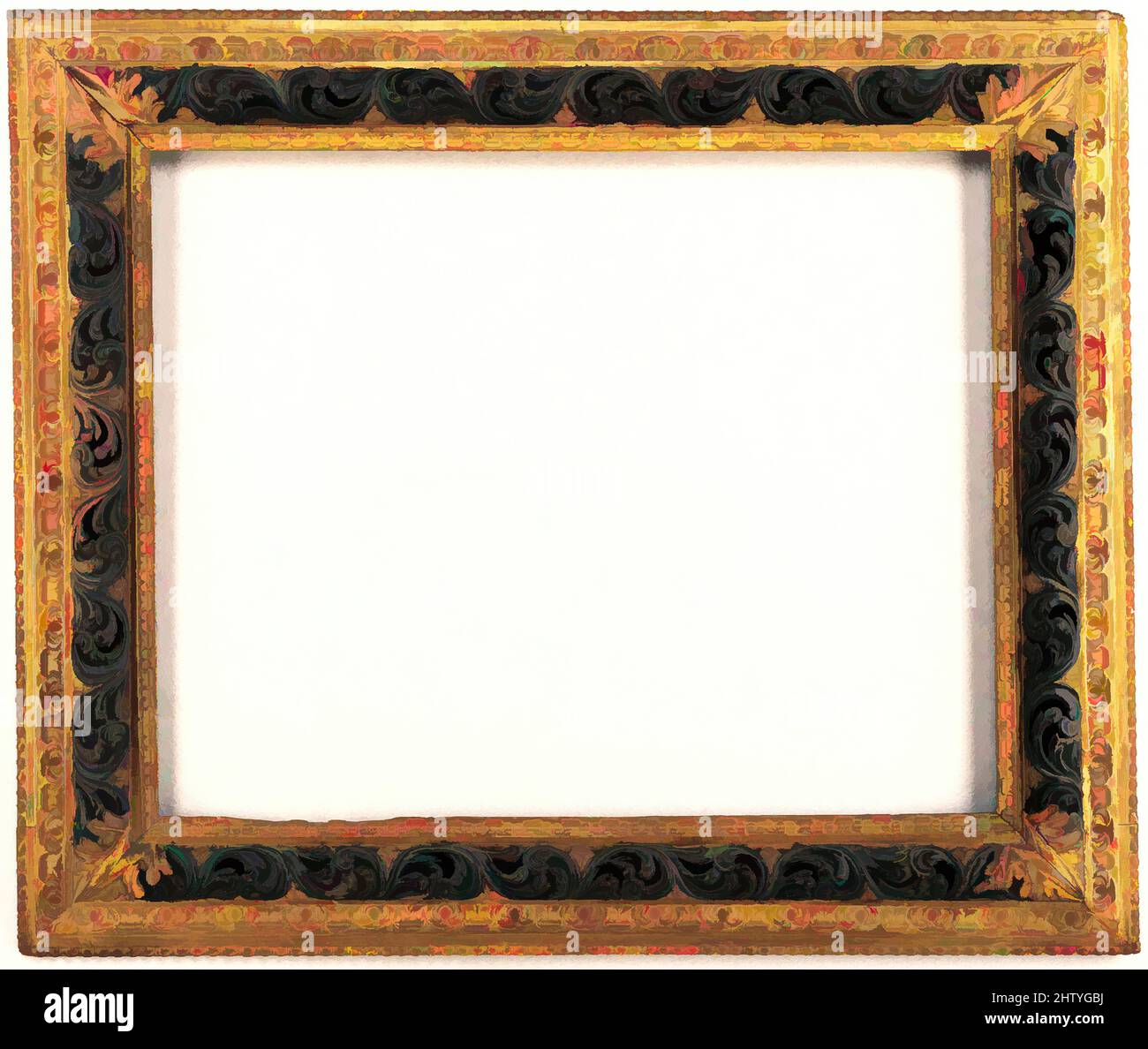 Kunst inspiriert von Kranzrahmen, Ende 16. Jahrhundert, Italienisch, Venedig, Fichte, 96,5 x 114,3, 67,5 x 85,5, 69,7 x 87,6 cm., Rahmen, Klassisches Werk von Artotop mit einem Schuss Moderne modernisiert. Formen, Farbe und Wert, auffällige visuelle Wirkung auf Kunst. Emotionen durch Freiheit von Kunstwerken auf zeitgemäße Weise. Eine zeitlose Botschaft, die eine wild kreative neue Richtung verfolgt. Künstler, die sich dem digitalen Medium zuwenden und die Artotop NFT erschaffen Stockfoto