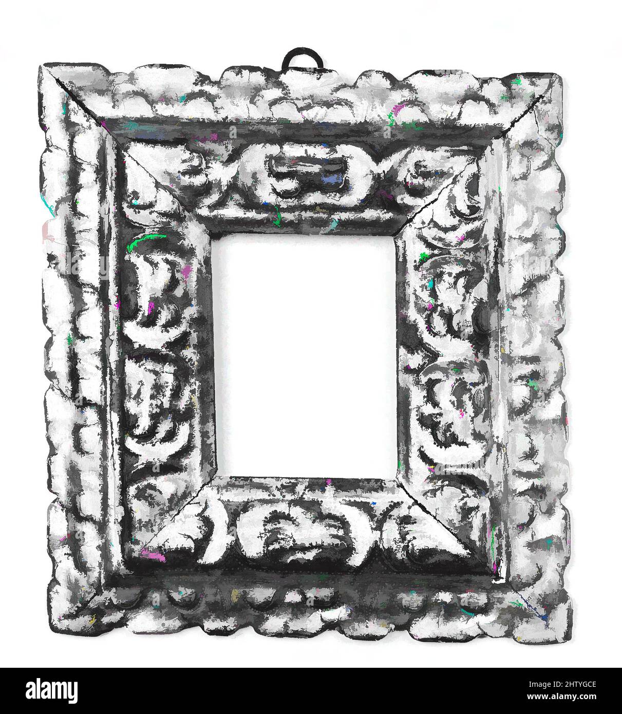 Kunst inspiriert von Astragal Rahmen, Mitte - 17. Jahrhundert, Italienisch, Venetien, Kiefer, 30 x 27, 12,7 x 9,3, 15,7 x 12,7 cm., Rahmen, Klassisches Werk von Artotop mit einem Schuss Moderne modernisiert. Formen, Farbe und Wert, auffällige visuelle Wirkung auf Kunst. Emotionen durch Freiheit von Kunstwerken auf zeitgemäße Weise. Eine zeitlose Botschaft, die eine wild kreative neue Richtung verfolgt. Künstler, die sich dem digitalen Medium zuwenden und die Artotop NFT erschaffen Stockfoto