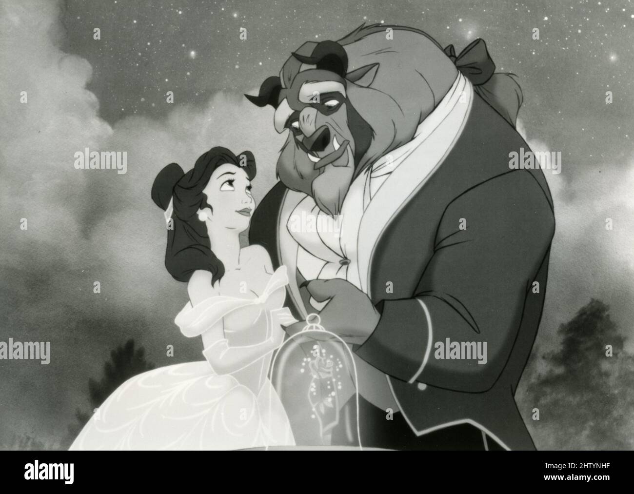 Szene aus dem Animationsfilm Beauty and the Beast, USA 1991 Stockfoto