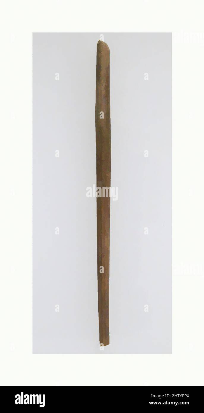 Art inspired by part of Hairpin, 200–500, Roman, Bone, Overall: 2 9/16 x 1/8 in. (6,5 x 0,3 cm), ivories-Bone, Classic Works modernisiert von Artotop mit einem Schuss Modernität. Formen, Farbe und Wert, auffällige visuelle Wirkung auf Kunst. Emotionen durch Freiheit von Kunstwerken auf zeitgemäße Weise. Eine zeitlose Botschaft, die eine wild kreative neue Richtung verfolgt. Künstler, die sich dem digitalen Medium zuwenden und die Artotop NFT erschaffen Stockfoto