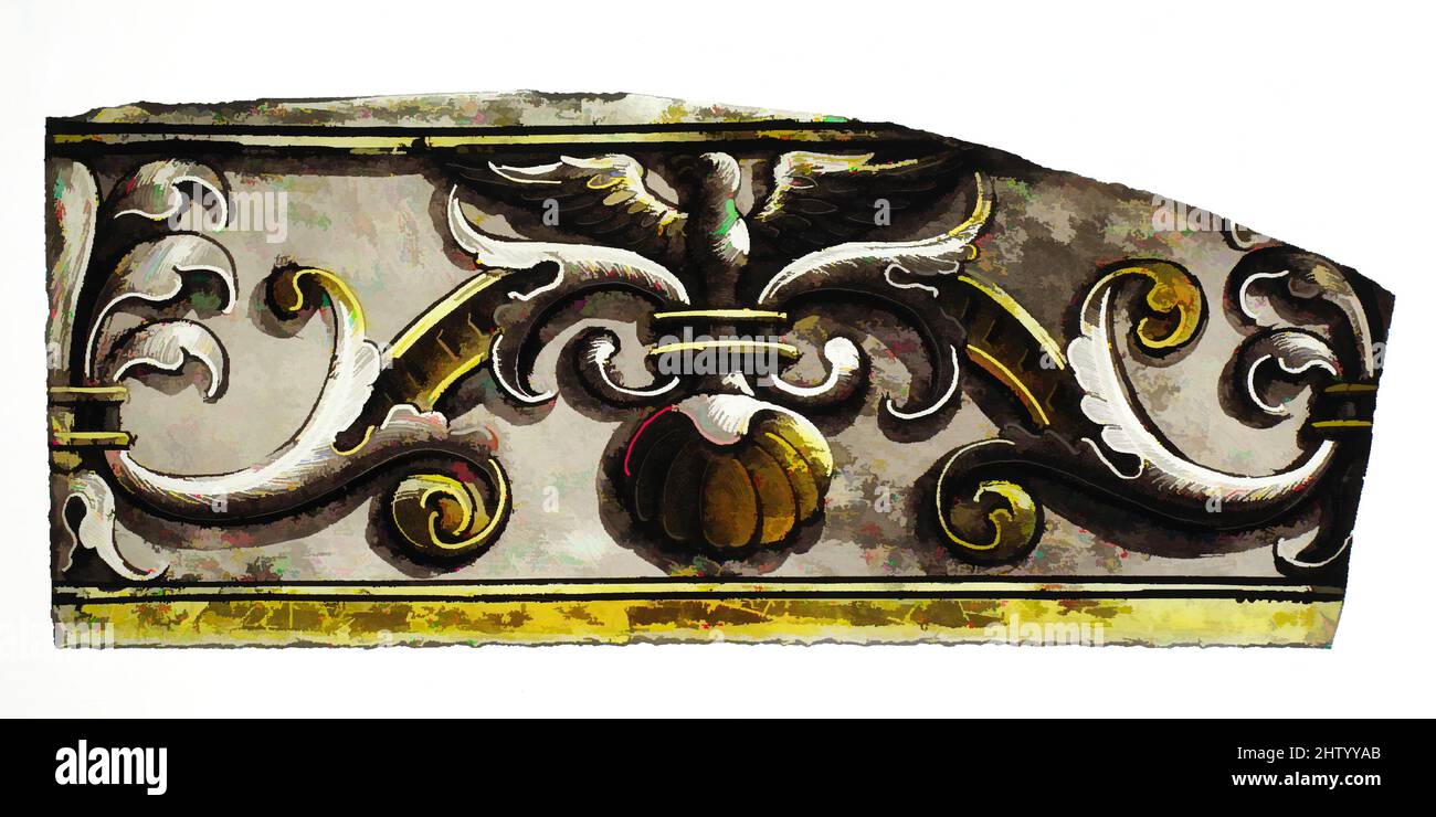 Art Inspired by Glass Fragment, 16. Century, europäisches, farbloses Glas, insgesamt: 3 1/8 x 7 5/8 Zoll (7,9 x 19,4 cm), Glasmalerei, Klassisches Werk, das von Artotop mit einem Schuss Moderne modernisiert wurde. Formen, Farbe und Wert, auffällige visuelle Wirkung auf Kunst. Emotionen durch Freiheit von Kunstwerken auf zeitgemäße Weise. Eine zeitlose Botschaft, die eine wild kreative neue Richtung verfolgt. Künstler, die sich dem digitalen Medium zuwenden und die Artotop NFT erschaffen Stockfoto Art Inspired by Glass Fragment, 16. Century, europäisches, farbloses Glas, insgesamt: 3 1/8 x 7 5/8 Zoll (7,9 x 19,4 cm), Glasmalerei, Klassisches Werk, das von Artotop mit einem Schuss Moderne modernisiert wurde. Formen, Farbe und Wert, auffällige visuelle Wirkung auf Kunst. Emotionen durch Freiheit von Kunstwerken auf zeitgemäße Weise. Eine zeitlose Botschaft, die eine wild kreative neue Richtung verfolgt. Künstler, die sich dem digitalen Medium zuwenden und die Artotop NFT erschaffen Stockfoto