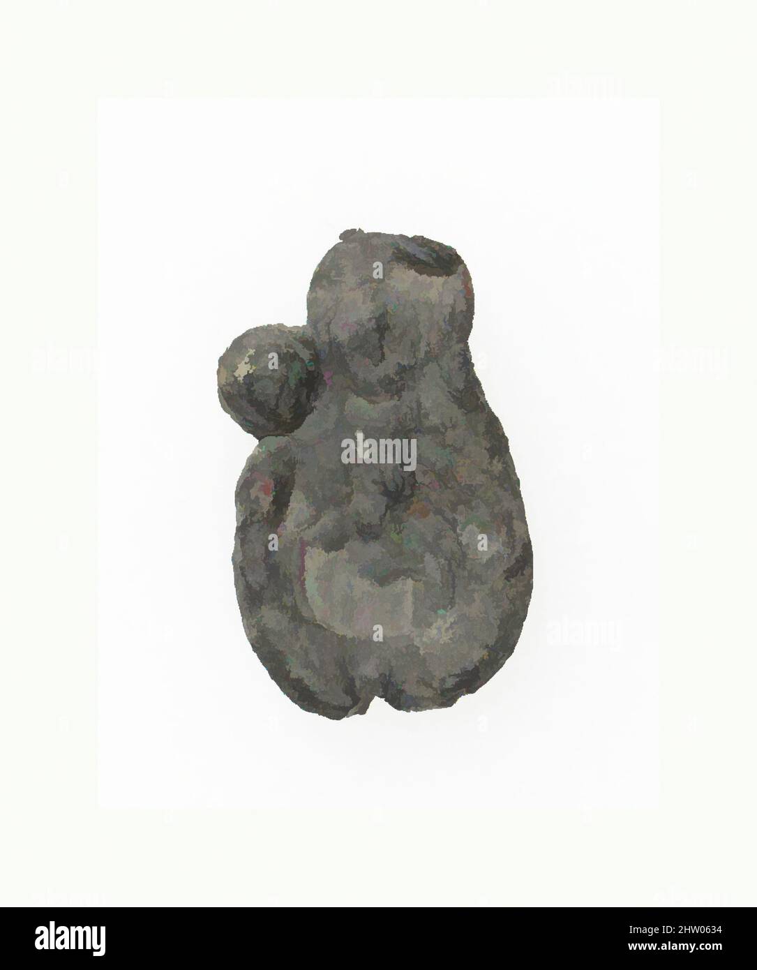 Kunst inspiriert von Pilgrim's Badge, 14.–16. Jahrhundert, Französisch, Blei, insgesamt: 9/16 x 7/8in. (1,4 x 2,3cm), Metallarbeiten-Lead, Classic Works modernisiert von Artotop mit einem Schuss Moderne. Formen, Farbe und Wert, auffällige visuelle Wirkung auf Kunst. Emotionen durch Freiheit von Kunstwerken auf zeitgemäße Weise. Eine zeitlose Botschaft, die eine wild kreative neue Richtung verfolgt. Künstler, die sich dem digitalen Medium zuwenden und die Artotop NFT erschaffen Stockfoto