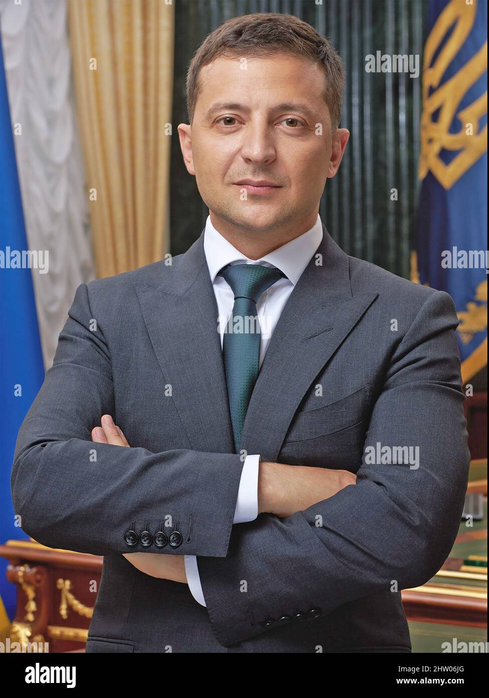 WOLODYMYR ZELENSKY, Präsident der Ukraine auf einem Foto aus dem Jahr 2019 Stockfoto