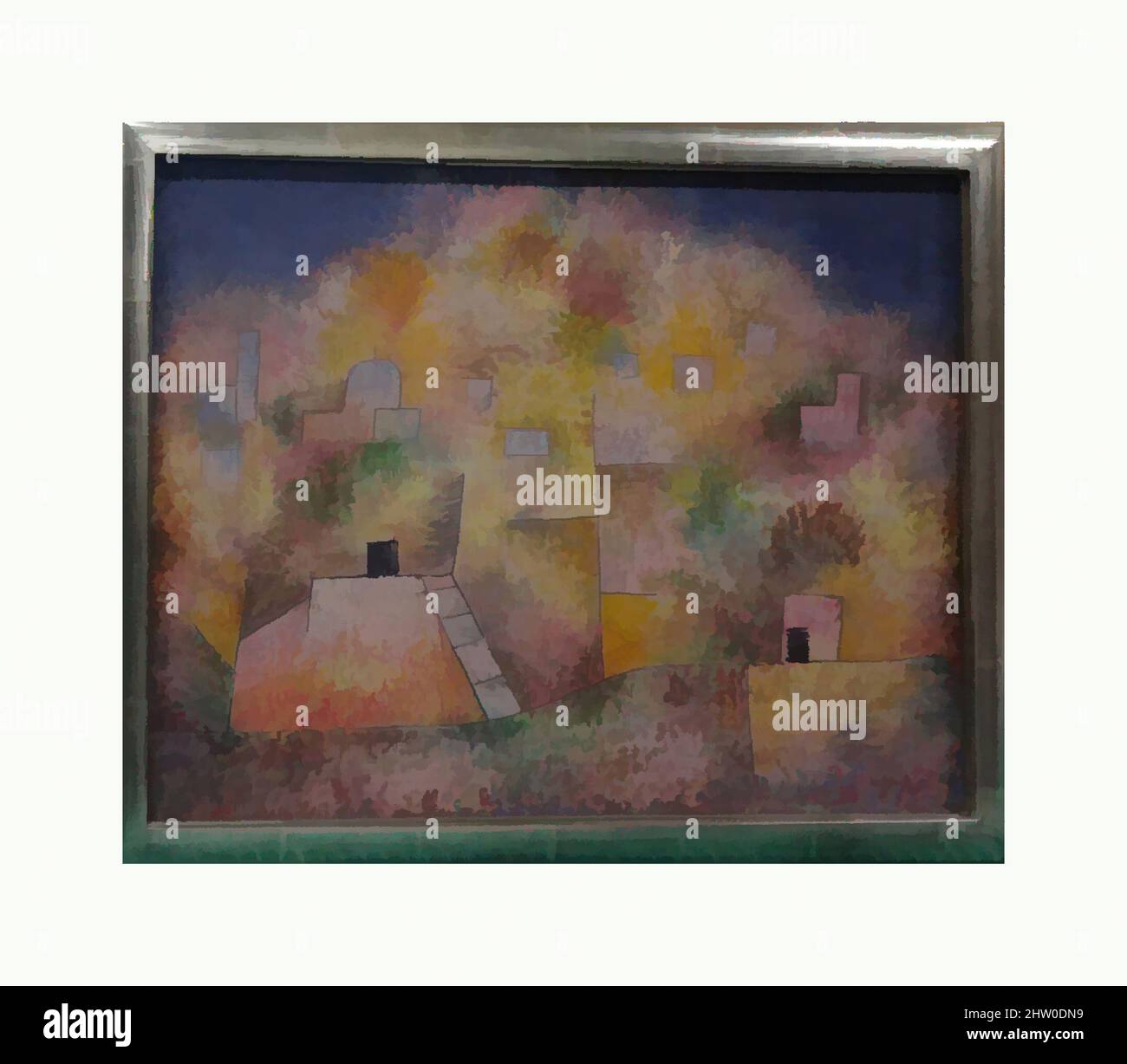 Kunst inspiriert von Oriental Pleasure Garden, 1925, Öl auf Karton, 16 1/4 Zoll × 20 1/2 Zoll × 1 Zoll (41,3 × 52,1 × 2,5 cm), Gemälde, Paul Klee (deutsch (geboren in der Schweiz), Münchenbuchsee 1879–1940 Muralto-Locarno), anstatt einen blühenden Garten zu suggerieren, Klees Pinselarbeit in orientalischen, klassischen Werken, die von Artotop mit einem Schuss Moderne modernisiert wurden. Formen, Farbe und Wert, auffällige visuelle Wirkung auf Kunst. Emotionen durch Freiheit von Kunstwerken auf zeitgemäße Weise. Eine zeitlose Botschaft, die eine wild kreative neue Richtung verfolgt. Künstler, die sich dem digitalen Medium zuwenden und die Artotop NFT erschaffen Stockfoto Kunst inspiriert von Oriental Pleasure Garden, 1925, Öl auf Karton, 16 1/4 Zoll × 20 1/2 Zoll × 1 Zoll (41,3 × 52,1 × 2,5 cm), Gemälde, Paul Klee (deutsch (geboren in der Schweiz), Münchenbuchsee 1879–1940 Muralto-Locarno), anstatt einen blühenden Garten zu suggerieren, Klees Pinselarbeit in orientalischen, klassischen Werken, die von Artotop mit einem Schuss Moderne modernisiert wurden. Formen, Farbe und Wert, auffällige visuelle Wirkung auf Kunst. Emotionen durch Freiheit von Kunstwerken auf zeitgemäße Weise. Eine zeitlose Botschaft, die eine wild kreative neue Richtung verfolgt. Künstler, die sich dem digitalen Medium zuwenden und die Artotop NFT erschaffen Stockfoto