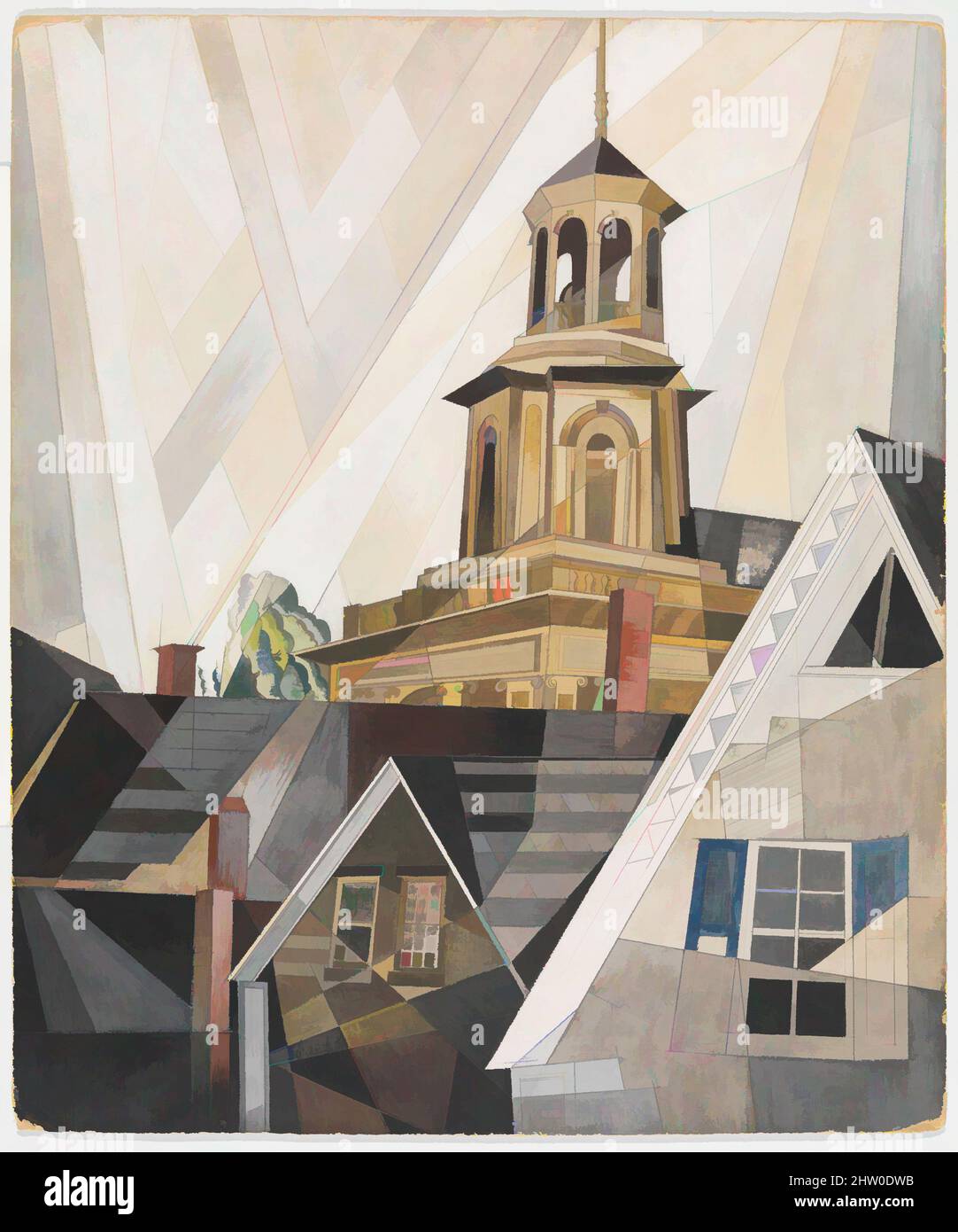 Kunst inspiriert von After Sir Christopher Wren, 1920, Aquarell, Gouache und Graphit auf Karton, 24 x 20 Zoll (61 x 50,8 cm), Zeichnungen, Charles Demuth (American, Lancaster, Pennsylvania 1883–1935 Lancaster, Pennsylvania), Scofield Thayer, der Spender dieses Werkes, war nicht nur ein begeisterter, klassischer Werke, der von Artotop mit einem Schuss Moderne modernisiert wurde. Formen, Farbe und Wert, auffällige visuelle Wirkung auf Kunst. Emotionen durch Freiheit von Kunstwerken auf zeitgemäße Weise. Eine zeitlose Botschaft, die eine wild kreative neue Richtung verfolgt. Künstler, die sich dem digitalen Medium zuwenden und die Artotop NFT erschaffen Stockfoto