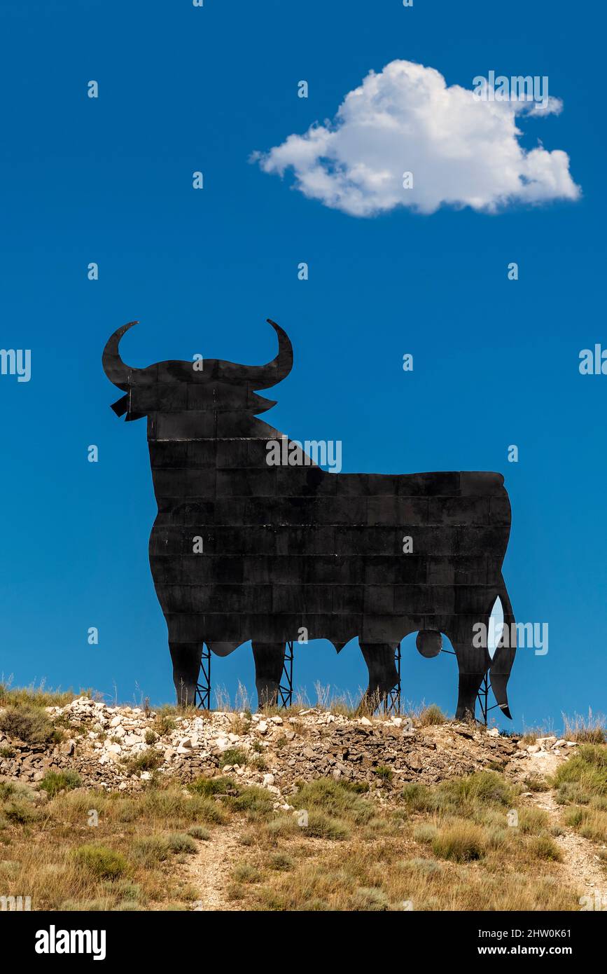 Osborne Bull oder Toro de Osborne, Navarra, Spanien Stockfoto