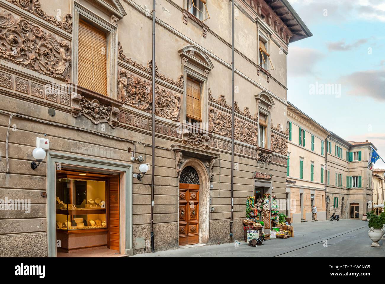 Stadtzentrum von Castiglione del Lago, Umbrien, Italien Stockfoto