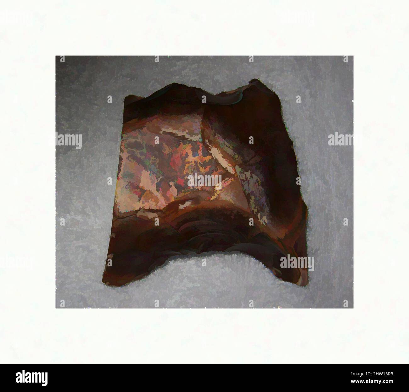 Kunst inspiriert von Werkzeug, untere Altsteinzeit, ca. 300.000–90.000 v. Chr., aus Ägypten, Oberägypten, Theben, Libysche Wüste, Flint, Classic Works modernisiert von Artotop mit einem Schuss Moderne. Formen, Farbe und Wert, auffällige visuelle Wirkung auf Kunst. Emotionen durch Freiheit von Kunstwerken auf zeitgemäße Weise. Eine zeitlose Botschaft, die eine wild kreative neue Richtung verfolgt. Künstler, die sich dem digitalen Medium zuwenden und die Artotop NFT erschaffen Stockfoto