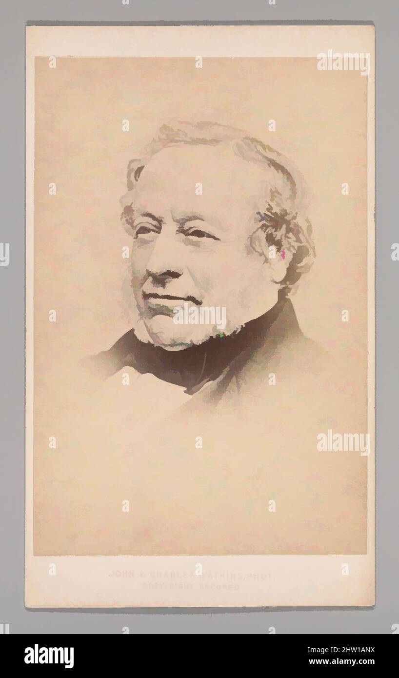 Art inspired by Sir Charles Barry, 1860s, Albumen Silberdruck, ca. 10,2 x 6,3 cm (4 x 2 1/2 Zoll), Fotografien, Klassische Werke, die von Artotop mit einem Schuss Moderne modernisiert wurden. Formen, Farbe und Wert, auffällige visuelle Wirkung auf Kunst. Emotionen durch Freiheit von Kunstwerken auf zeitgemäße Weise. Eine zeitlose Botschaft, die eine wild kreative neue Richtung verfolgt. Künstler, die sich dem digitalen Medium zuwenden und die Artotop NFT erschaffen Stockfoto