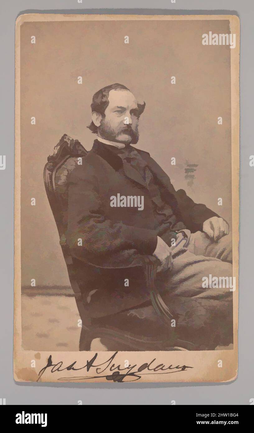 Art inspired by James Suydam, 1860s, Albumen Silberdruck, ca. 10,2 x 6,3 cm (4 x 2 1/2 Zoll), Fotografien, Klassische Werke, die von Artotop mit einem Schuss Moderne modernisiert wurden. Formen, Farbe und Wert, auffällige visuelle Wirkung auf Kunst. Emotionen durch Freiheit von Kunstwerken auf zeitgemäße Weise. Eine zeitlose Botschaft, die eine wild kreative neue Richtung verfolgt. Künstler, die sich dem digitalen Medium zuwenden und die Artotop NFT erschaffen Stockfoto