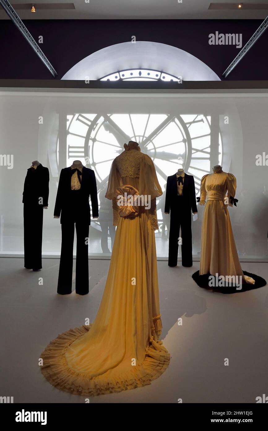 Frankreich, Paris, Orsay Museum, die große Ostuhr mit Blick auf die Tuilerien Stockfoto