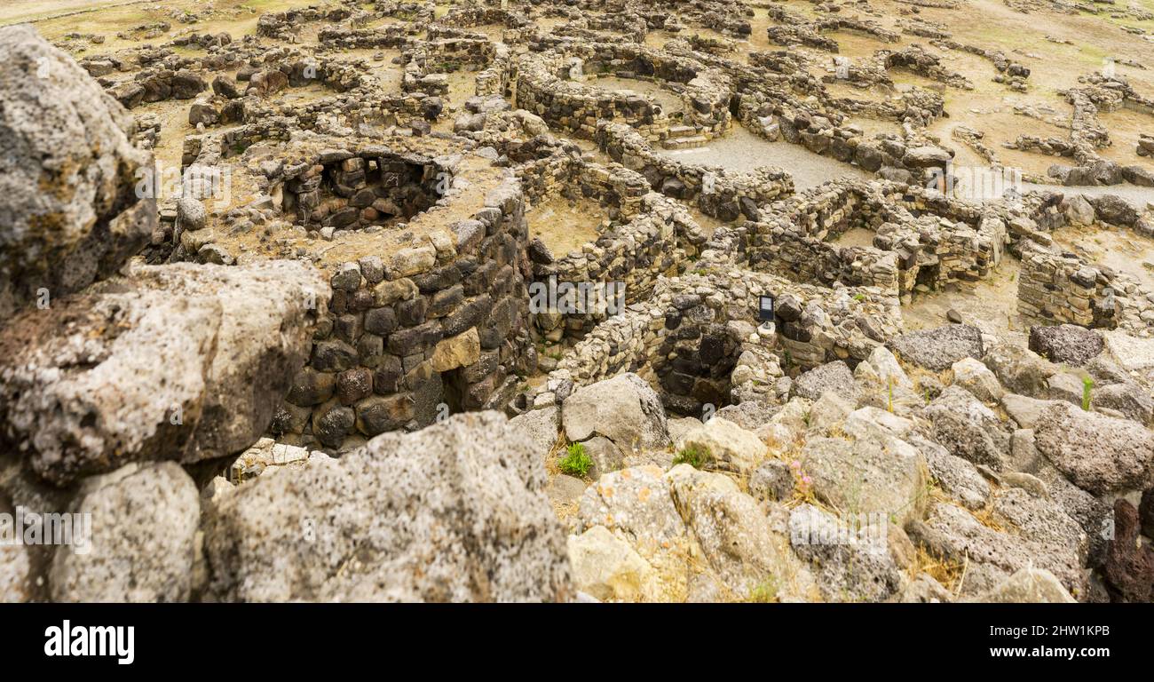 Su Nuraxi Di Barumini, Sardinien, Italien, Europa. Stockfoto