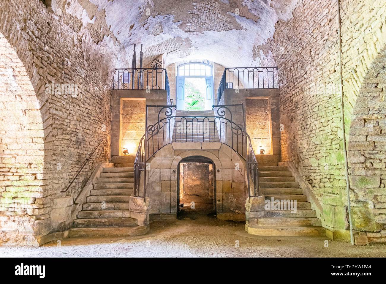 Frankreich, Cote d'Or, Buffon, die Werkstätten der Grande Forge de Buffon, ein Meisterwerk des industriellen Erbes aus dem 18.. Jahrhundert, erbaut vom Naturforscher Georges Louis Leclerc, Graf von Buffon Stockfoto