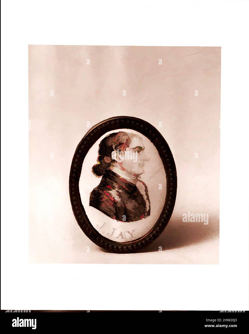 Kunst inspiriert von Cloak Pin, 1750–1800, Made in England, Emaille auf Kupfer, Messing, 1 13/16 x 1 3/8 Zoll (4,6 x 3,5 cm), Schmuck, Klassisches, von Artotop mit einem Schuss Moderne modernisiertes Werk. Formen, Farbe und Wert, auffällige visuelle Wirkung auf Kunst. Emotionen durch Freiheit von Kunstwerken auf zeitgemäße Weise. Eine zeitlose Botschaft, die eine wild kreative neue Richtung verfolgt. Künstler, die sich dem digitalen Medium zuwenden und die Artotop NFT erschaffen Stockfoto