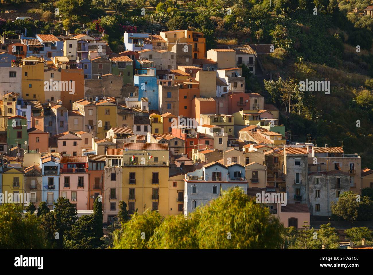 Bosa, Sardinien, Italien, Europa. Stockfoto