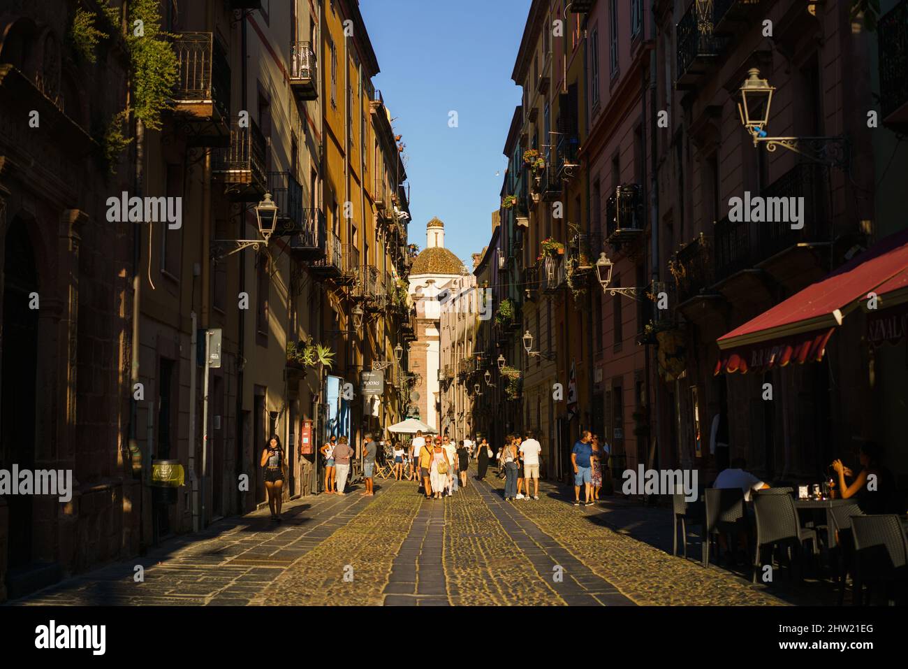 Bosa, Sardinien, Italien, Europa. Stockfoto