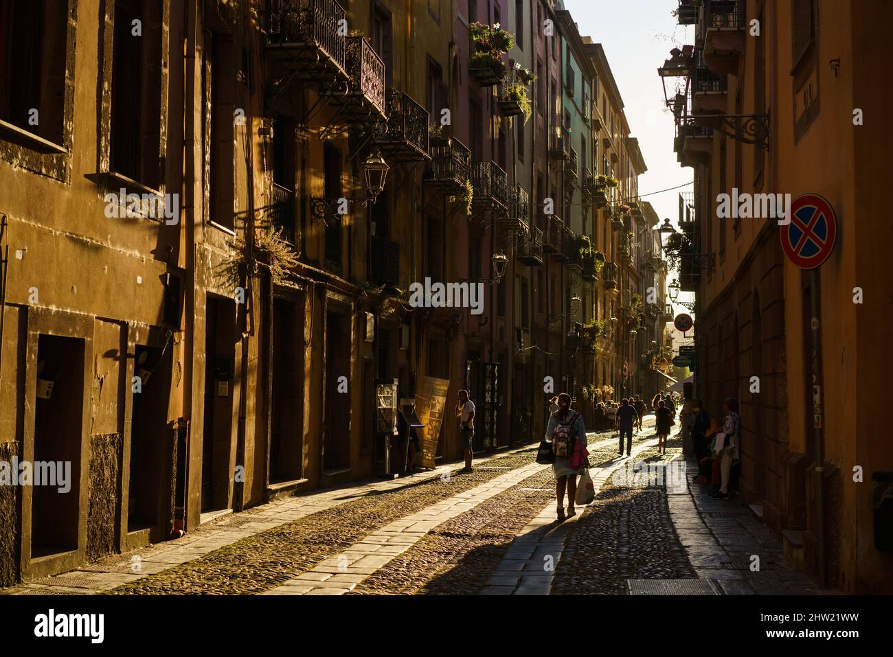 Bosa, Sardinien, Italien, Europa. Stockfoto