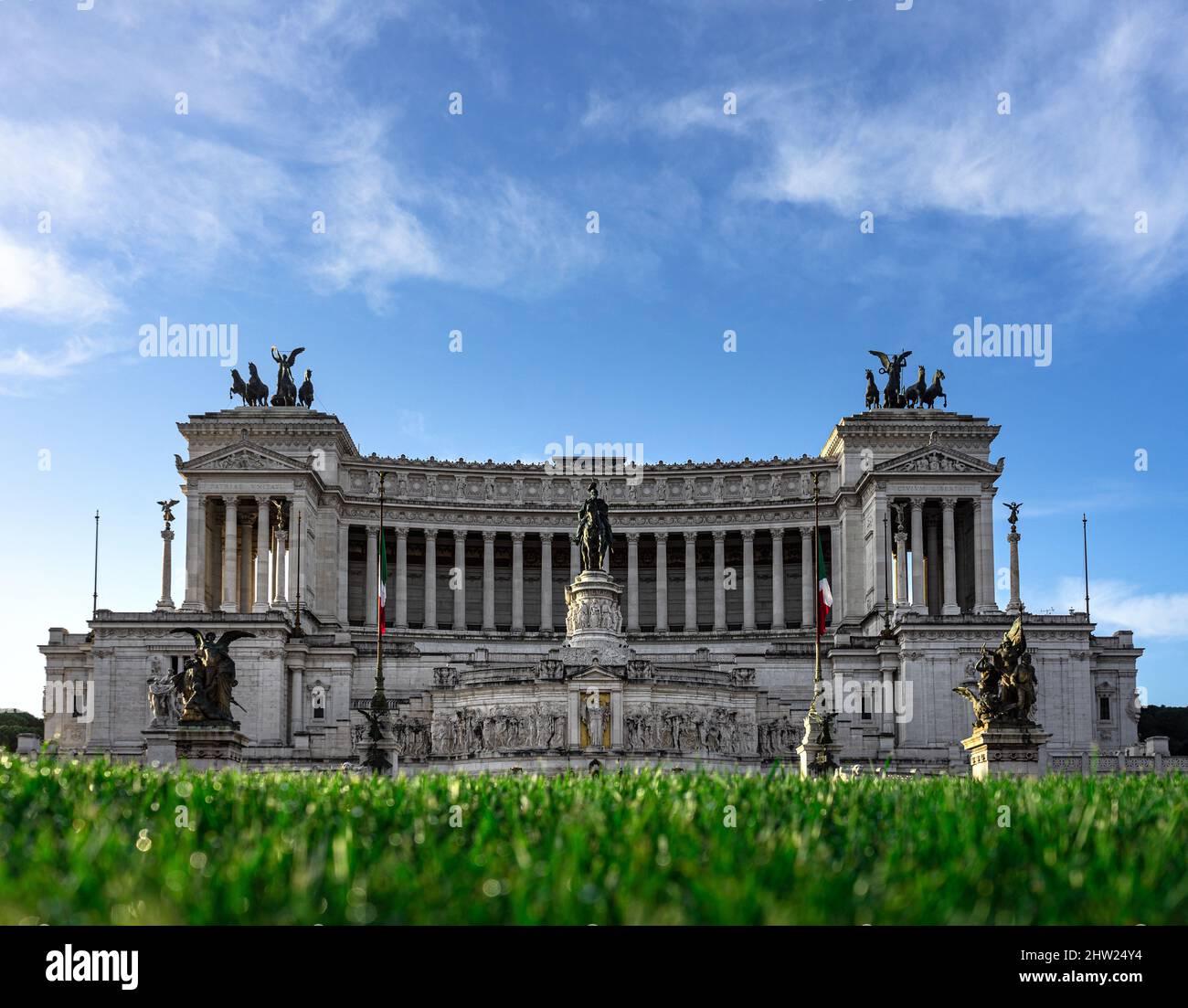 Blick auf den Vittoriano, Rom, Italien Stockfoto