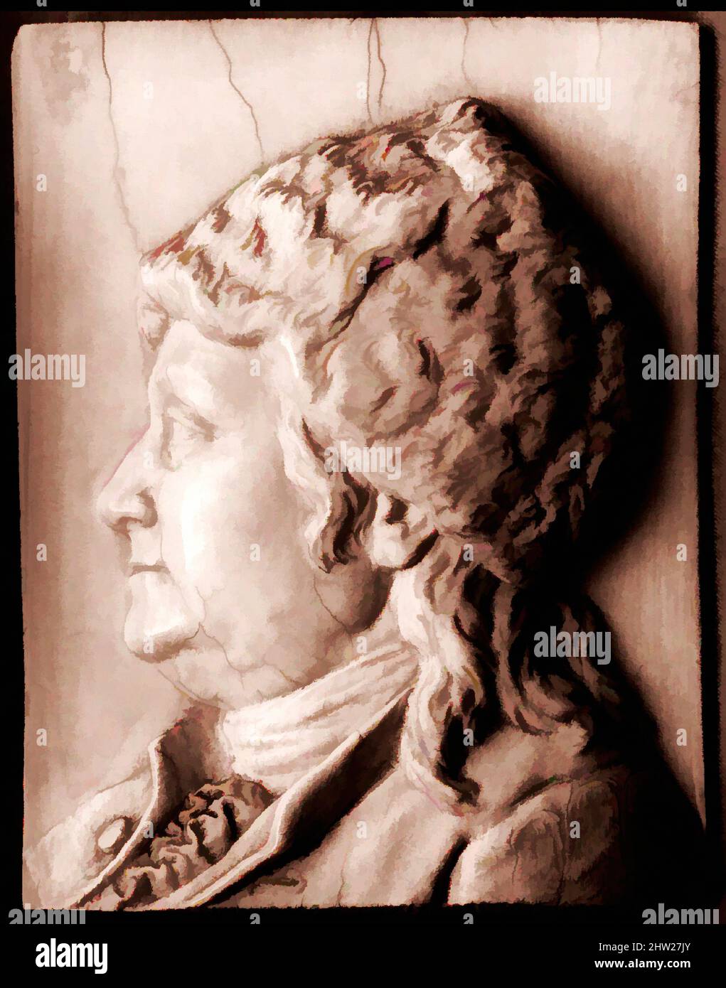 Von Plakette inspirierte Kunst, 1776–1800, wahrscheinlich in Frankreich hergestellt, Elfenbein, 4 1/16 x 3 Zoll (10,3 x 7,6 cm), Naturstoffe, Klassisches Werk von Artotop mit einem Schuss Moderne modernisiert. Formen, Farbe und Wert, auffällige visuelle Wirkung auf Kunst. Emotionen durch Freiheit von Kunstwerken auf zeitgemäße Weise. Eine zeitlose Botschaft, die eine wild kreative neue Richtung verfolgt. Künstler, die sich dem digitalen Medium zuwenden und die Artotop NFT erschaffen Stockfoto