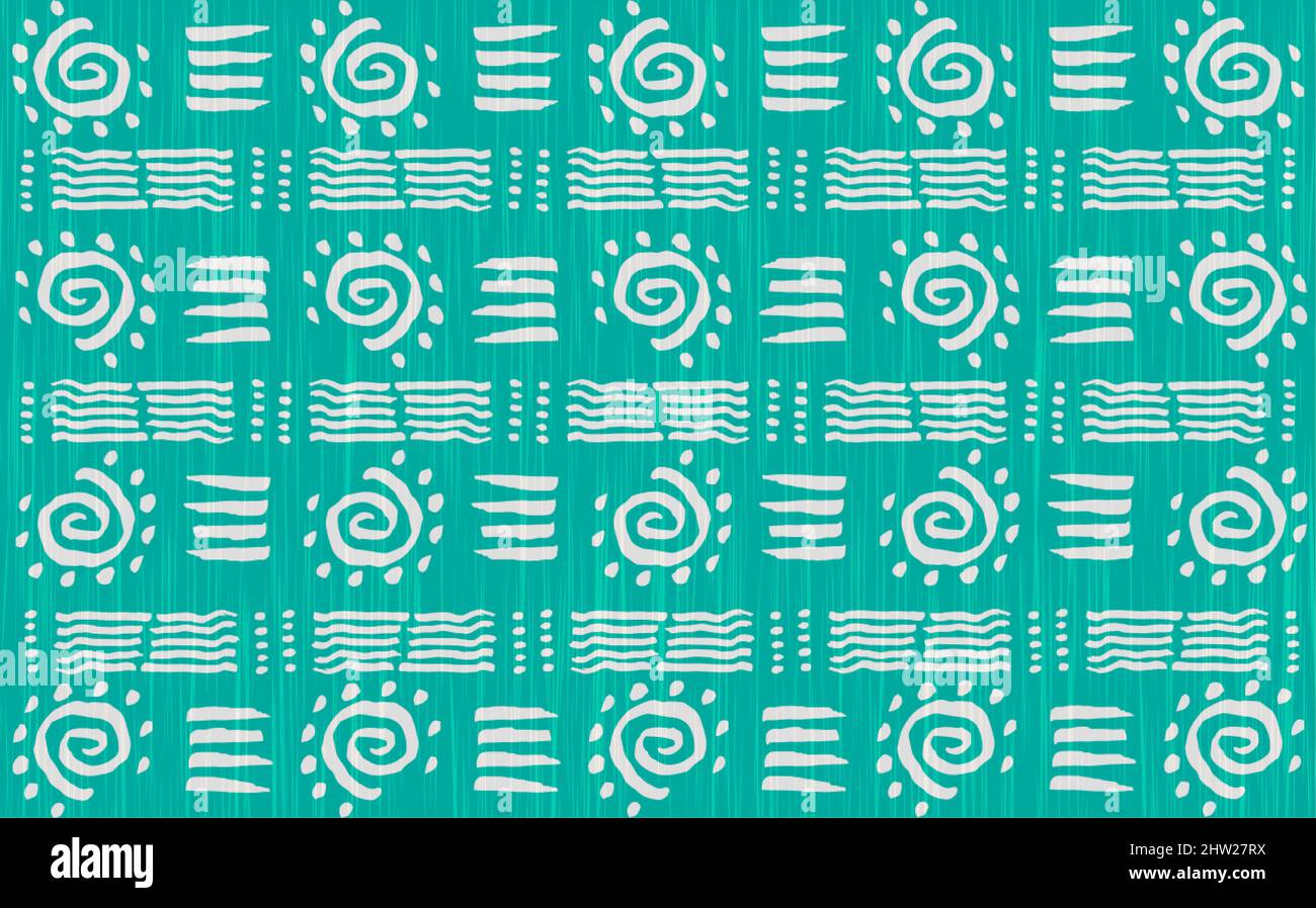 Afrikanischer Wachsdruck Stoff, ethnische handgemachte Ornament für Ihr Design, Tribal Muster Motive geometrischen Elementen. Vektor-Textur, afro Textil Ankara Stock Vektor