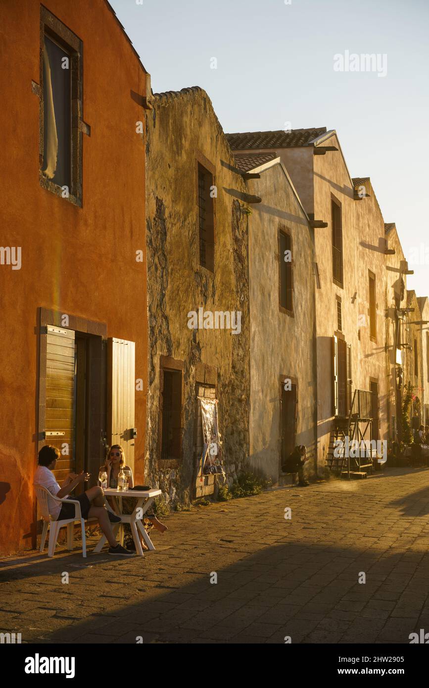 Bosa, Sardinien, Italien, Europa. Stockfoto