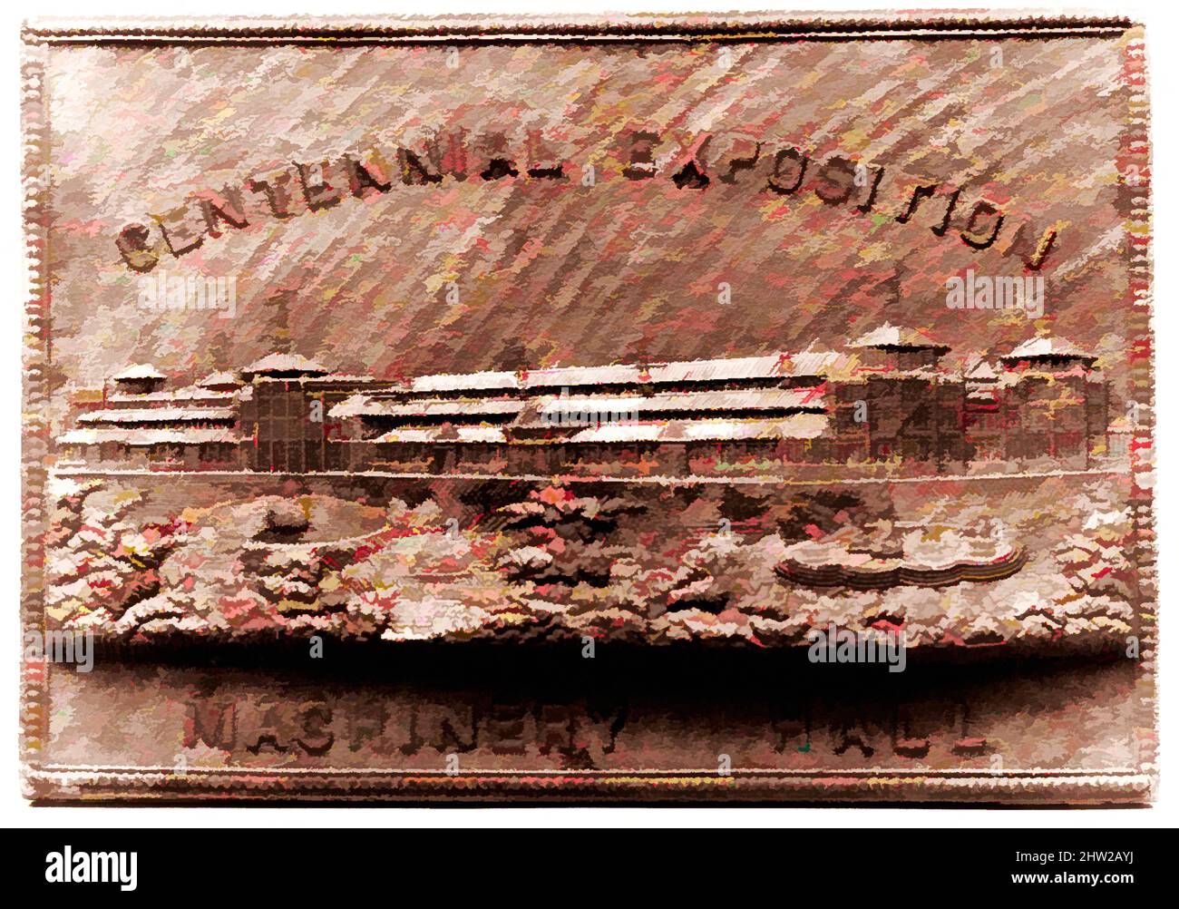 Kunst inspiriert von Plaque, ca. 1876, amerikanisch, Holz, 2 5/8 x 3 7/8 Zoll (6,7 x 9,8 cm), Naturstoffe, Klassisches Werk von Artotop mit einem Schuss Moderne modernisiert. Formen, Farbe und Wert, auffällige visuelle Wirkung auf Kunst. Emotionen durch Freiheit von Kunstwerken auf zeitgemäße Weise. Eine zeitlose Botschaft, die eine wild kreative neue Richtung verfolgt. Künstler, die sich dem digitalen Medium zuwenden und die Artotop NFT erschaffen Stockfoto