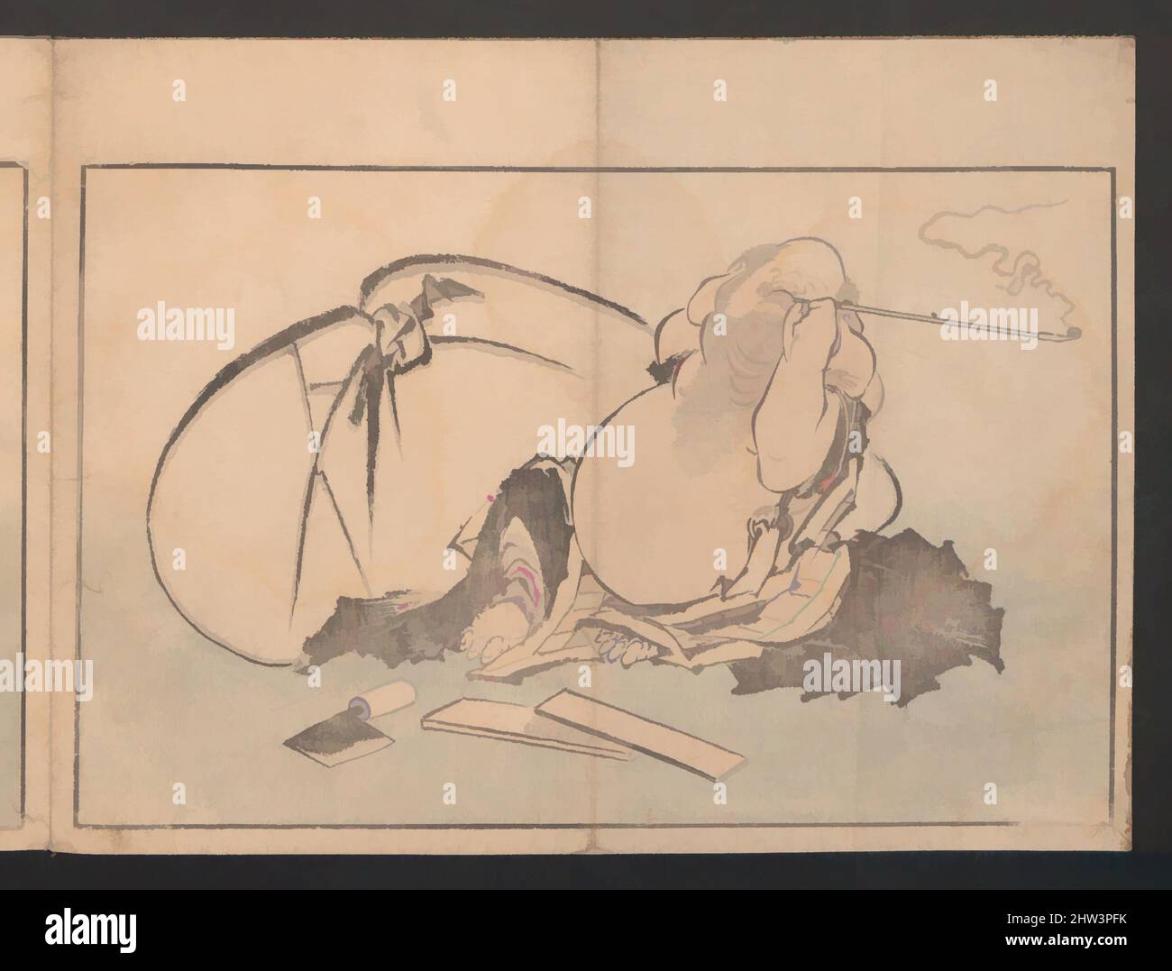 Kunst inspiriert von Peonies und Irises, aus dem Album 'Pictures after Nature', Edo-Periode (1615–1868), ca. 1814, Japan, Polychrome Holzschnitte in einem Buch; Tinte und Farbe auf Papier, 10 × 13 1/4 × 1/4 Zoll (25,4 × 33,7 × 0,6 cm), Illustrierte Bücher, Katsushika Hokusai (Japanisch, Tokio (Edo, Klassische Werke, die von Artotop mit einem Schuss Moderne modernisiert wurden. Formen, Farbe und Wert, auffällige visuelle Wirkung auf Kunst. Emotionen durch Freiheit von Kunstwerken auf zeitgemäße Weise. Eine zeitlose Botschaft, die eine wild kreative neue Richtung verfolgt. Künstler, die sich dem digitalen Medium zuwenden und die Artotop NFT erschaffen Stockfoto