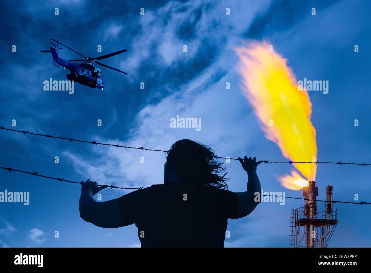 Energiekrise, Russland, Ukraine-Konflikt, Nord Stream 2, Europa, Russisches Gas, Flüchtlinge, Energiekrise, EU, Europa, Krieg... Konzept Stockfoto