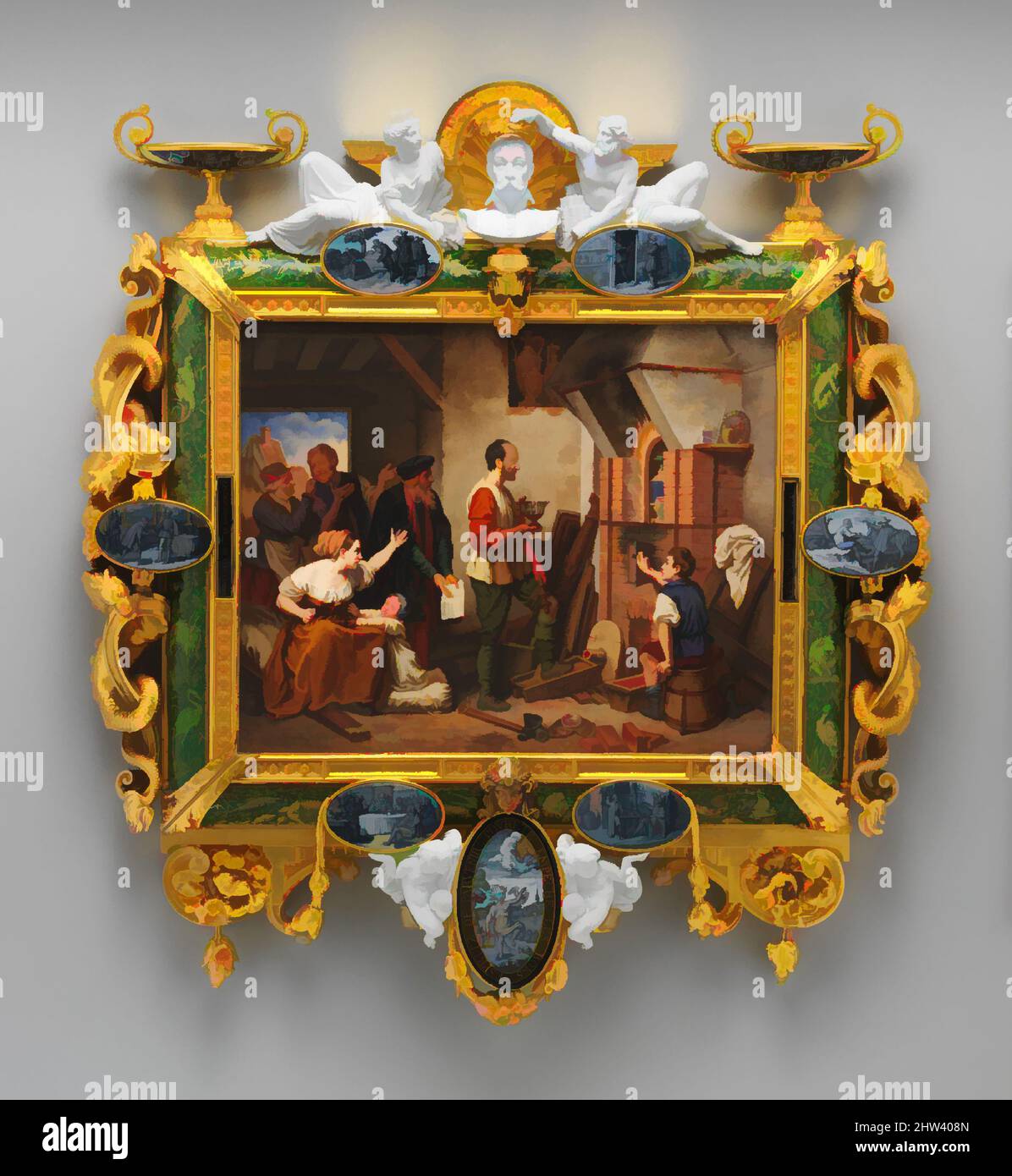 Plakette, die bernard palissy darstellt Fotos und Bildmaterial in