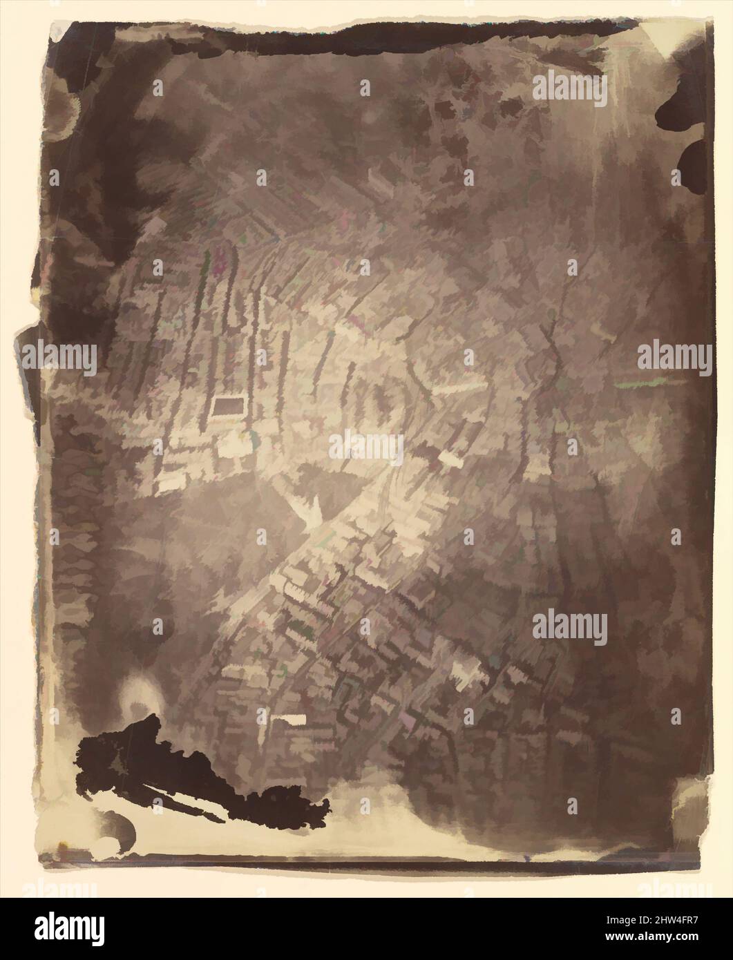 Von Boston inspirierte Kunst aus einem Heißluftballon, 1860s, Albumsilberdruck von Glasnegativ, 25,6 x 20,2 cm. (10 1/16 x 7 15/16 in.), Photographs, James Wallace Black (American, 1825–1896), zwei Jahre nachdem der französische Fotograf Nadar seine frühesten Experimente im Ballon durchgeführt hatte, modernisierte Classic Works von Artotop mit einem Schuss Moderne. Formen, Farbe und Wert, auffällige visuelle Wirkung auf Kunst. Emotionen durch Freiheit von Kunstwerken auf zeitgemäße Weise. Eine zeitlose Botschaft, die eine wild kreative neue Richtung verfolgt. Künstler, die sich dem digitalen Medium zuwenden und die Artotop NFT erschaffen Stockfoto