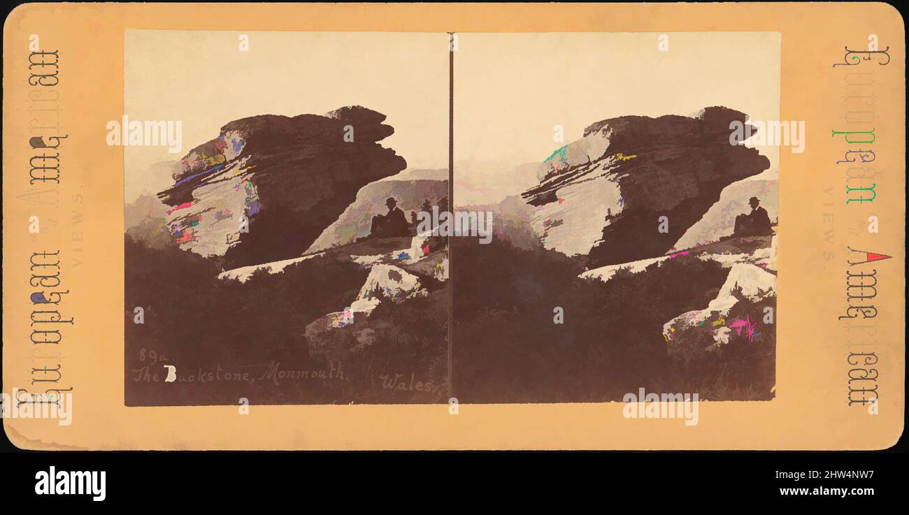 Kunst inspiriert von einer Gruppe von 6 Stereographenansichten britischer Landschaften, 1850s–1910s, Silberalbendrucke, Montierungen etwa: 8,4 x 17 cm (3 5/16 x 6 11/16 Zoll) bis 8,9 x 17,8 cm (3 1/2 x 7 Zoll), Fotografien, Unbekannt (britisch), Unbekannt, Klassische Werke, die von Artotop mit einem Schuss Moderne modernisiert wurden. Formen, Farbe und Wert, auffällige visuelle Wirkung auf Kunst. Emotionen durch Freiheit von Kunstwerken auf zeitgemäße Weise. Eine zeitlose Botschaft, die eine wild kreative neue Richtung verfolgt. Künstler, die sich dem digitalen Medium zuwenden und die Artotop NFT erschaffen Stockfoto