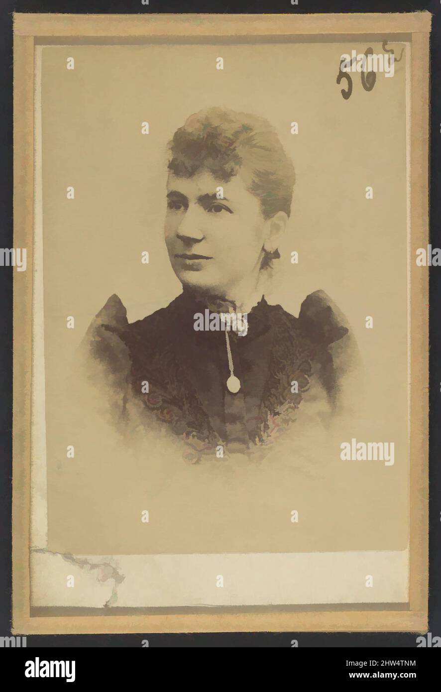 Kunst inspiriert von Pelgrom. Elise (femme Schouppe). Deux photographies, dont une légendée: Reprod. Faite 22/2/93., 1893, Silberalbumin-Druck von Glasnegativ, je 10,5 x 7 x 0,5 cm (4 1/8 x 2 3/4 x 3/16 in.), Fotografien, Alphonse Bertillon (französisch, 1853–1914), Born into a, Klassische Werke, die von Artotop mit einem Hauch von Moderne modernisiert wurden. Formen, Farbe und Wert, auffällige visuelle Wirkung auf Kunst. Emotionen durch Freiheit von Kunstwerken auf zeitgemäße Weise. Eine zeitlose Botschaft, die eine wild kreative neue Richtung verfolgt. Künstler, die sich dem digitalen Medium zuwenden und die Artotop NFT erschaffen Stockfoto