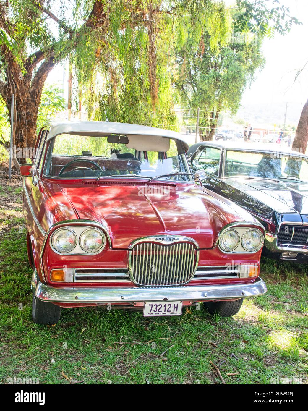 1960s Singer Vogue auf der Tamworth Australia zu sehen. Stockfoto