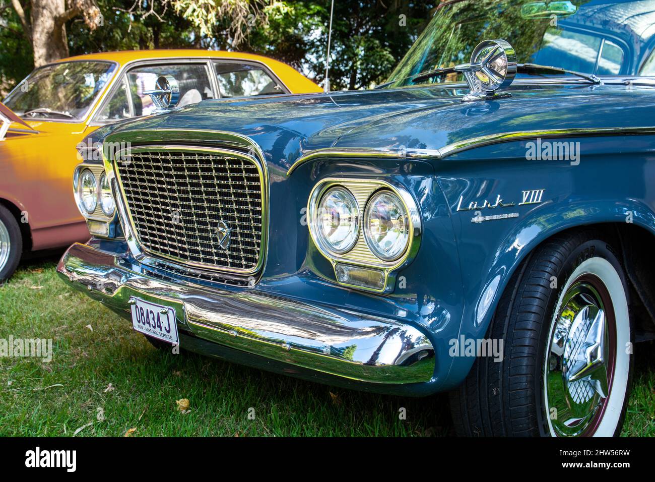 Vorderseite einer Studebaker Lark VIII Limousine Stockfoto
