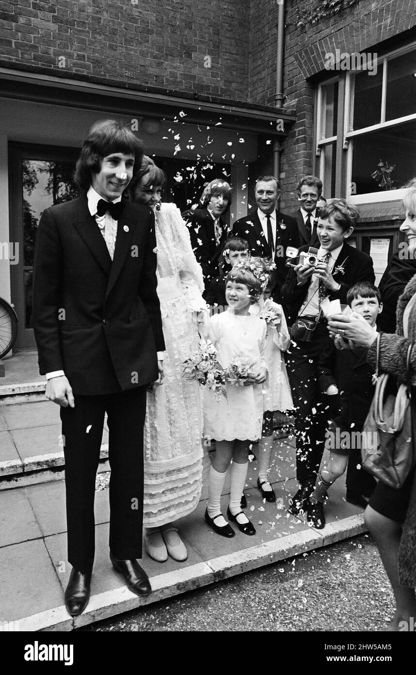 Hochzeit von Pete Townshend der britischen Rockgruppe The Who und Karen ...