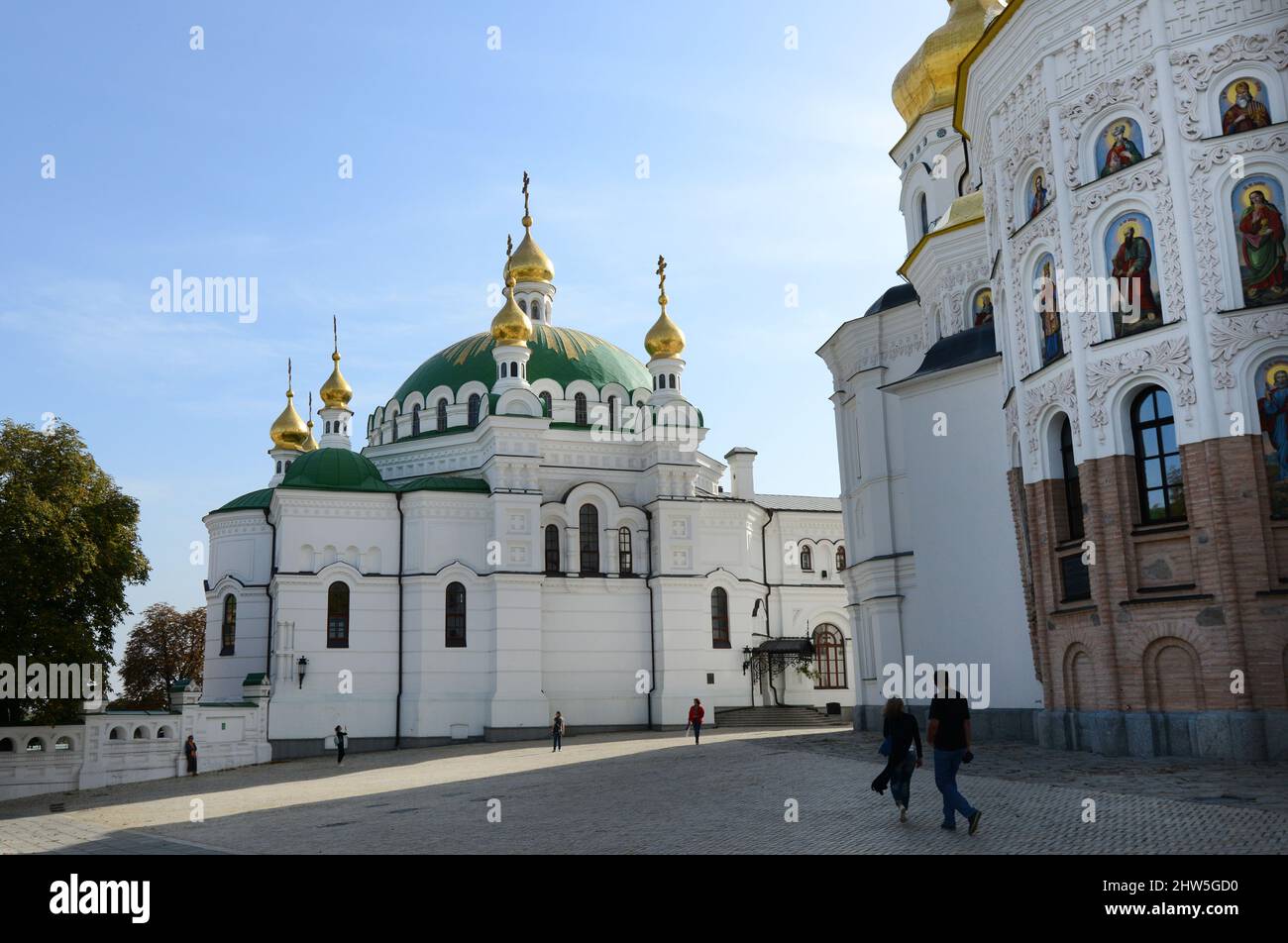 Kiewer Pechersk Lavra ist das wichtigste ostorthodoxe Kloster in der Ukraine. Stockfoto