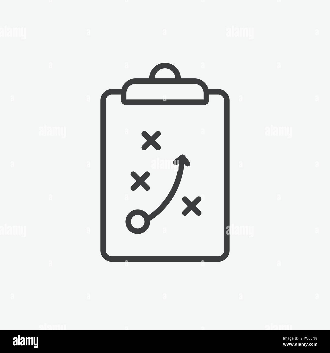 Strategie und Taktik Board Flat Vector Symbol Stock Vektor