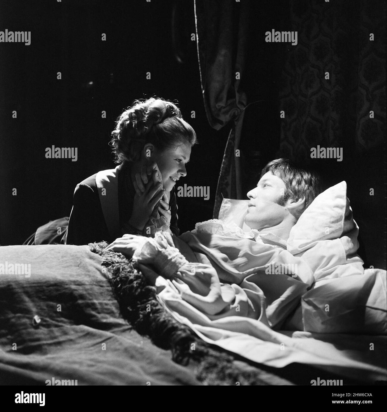 Der Schauspieler Richard Chamberlain wird in einem BBC 2-Drama als junger amerikaner mit Tuberkulose die Hauptrolle spielen. Die Serie heißt „das Porträt einer Dame“. Die Dame des Titels wird von Suzanne Neve gespielt. 28.. Januar 1968. Stockfoto