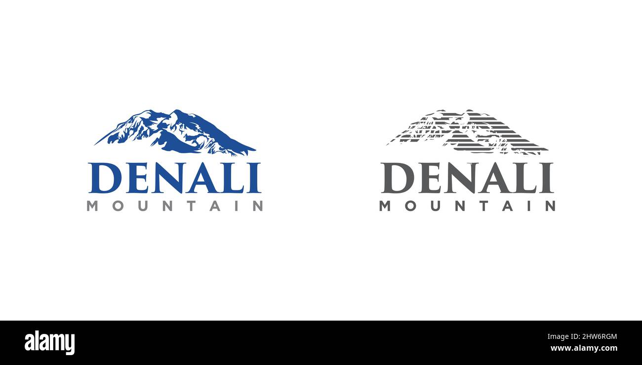 Denali Berg Design Illustration Vektor eps Format , geeignet für Ihre Design-Bedürfnisse, Logo, Illustration, Animation, etc. Stock Vektor
