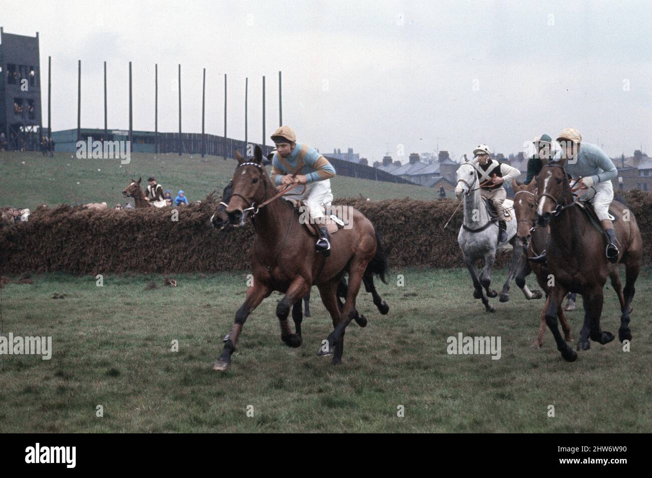 Grand National Horserace in Aintree, Liverpool. 8.. April 1967. Stockfoto