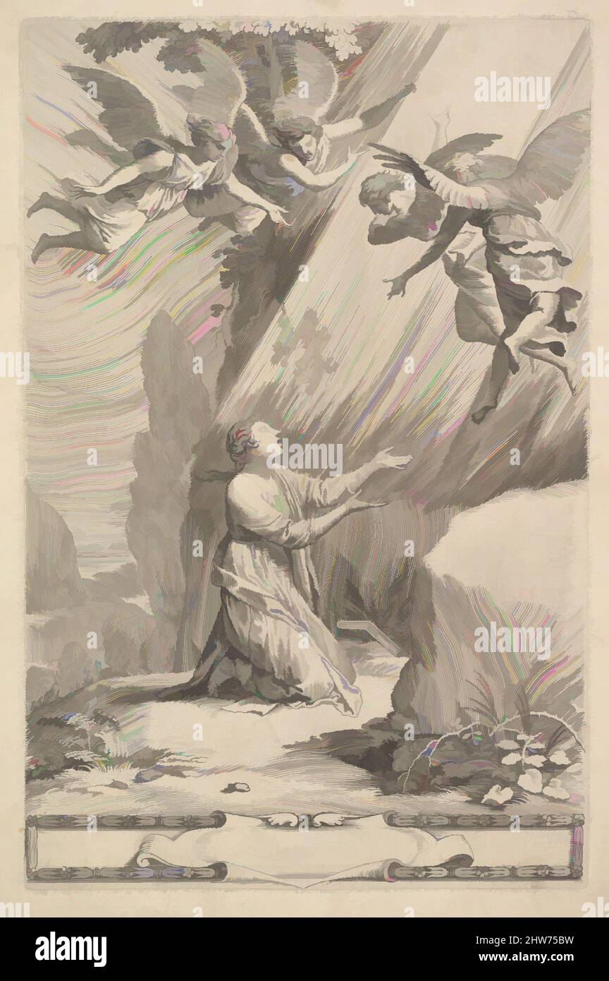 Art Inspired by Title page for François de Sales, Introduction à la vie dévote, 1641, Etching; Second State of Three (BN), Blatt: 13 7/16 Zoll (34,2 cm), Drucke, Claude Mellan (französisch, Abbeville 1598–1688 Paris, Klassische Werke, die von Artotop mit einem Schuss Moderne modernisiert wurden. Formen, Farbe und Wert, auffällige visuelle Wirkung auf Kunst. Emotionen durch Freiheit von Kunstwerken auf zeitgemäße Weise. Eine zeitlose Botschaft, die eine wild kreative neue Richtung verfolgt. Künstler, die sich dem digitalen Medium zuwenden und die Artotop NFT erschaffen Stockfoto